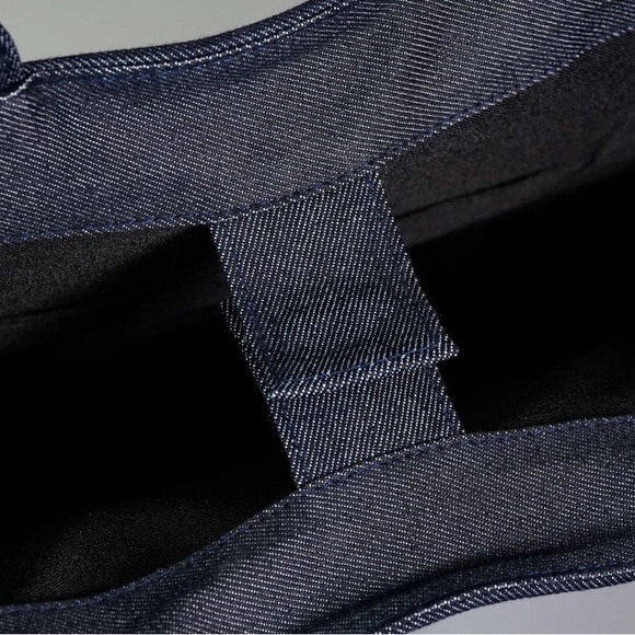 Denim Tribal Print Multicolor Shopper Tote Book bag - Picture 4 of 4